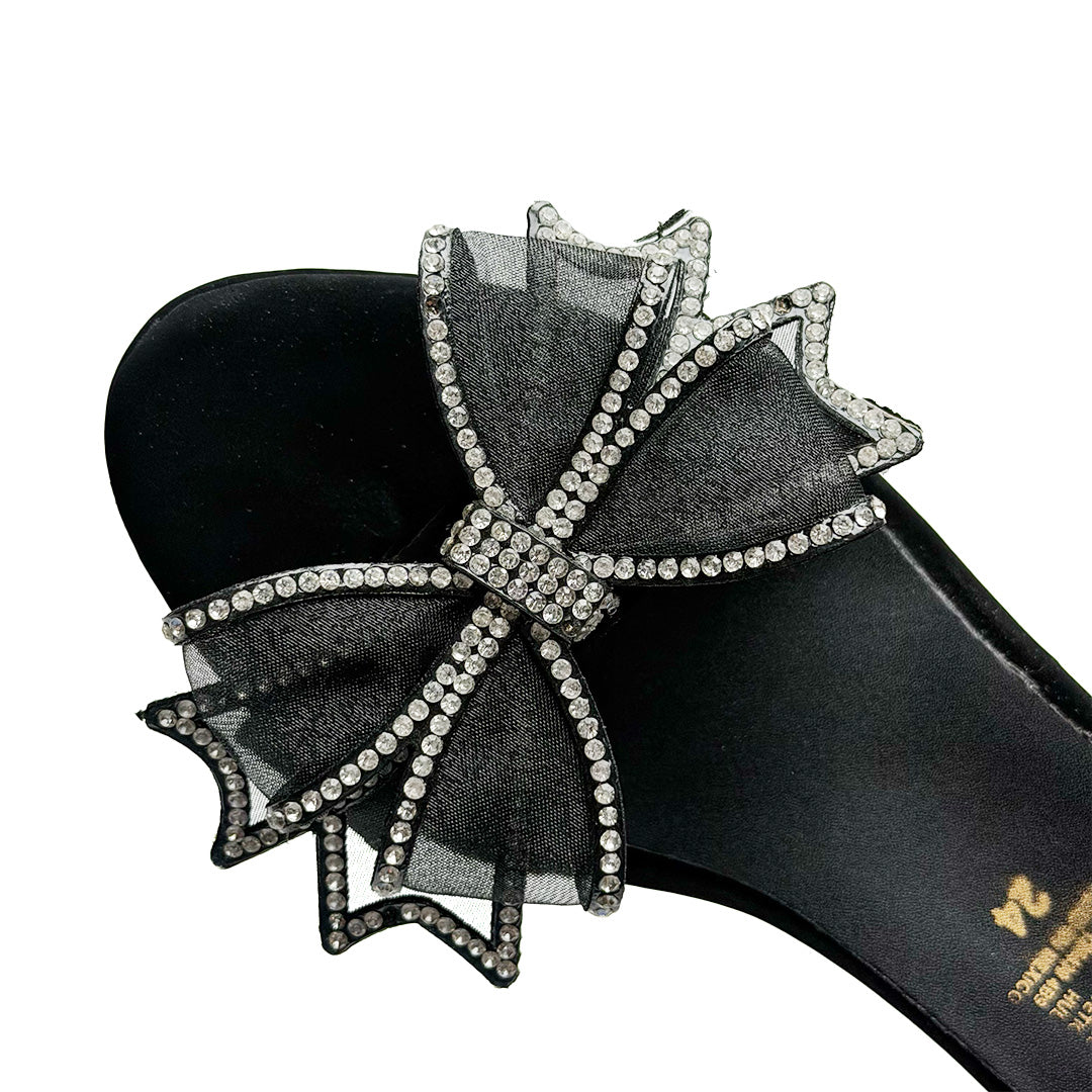 Zapatilla tacón medio - 779 Negro