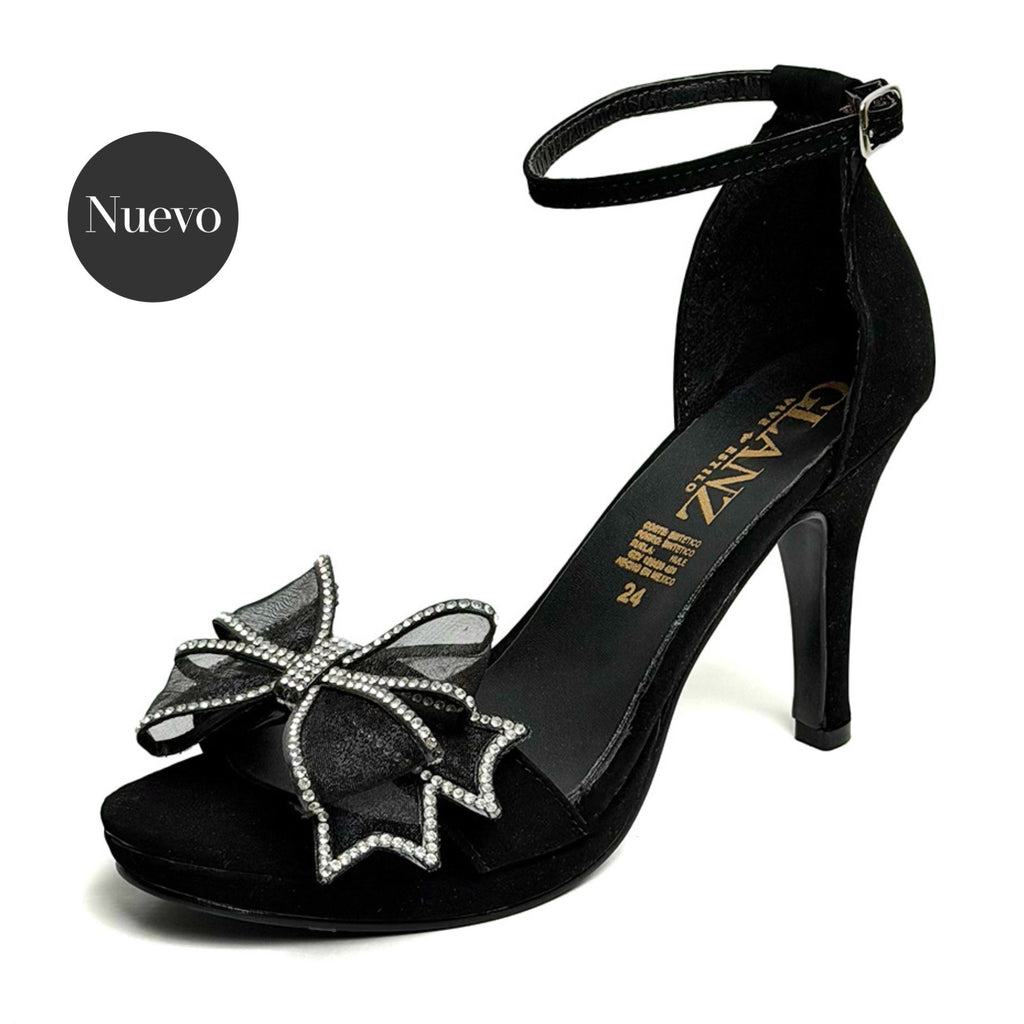 Zapatilla tacón medio - 779 Negro