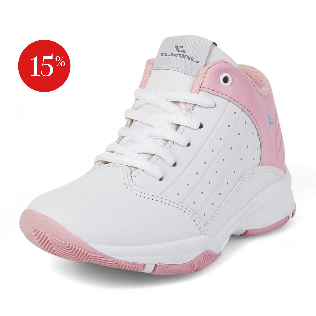 Tenis deportivo de bota - 588 Blanco / Rosa