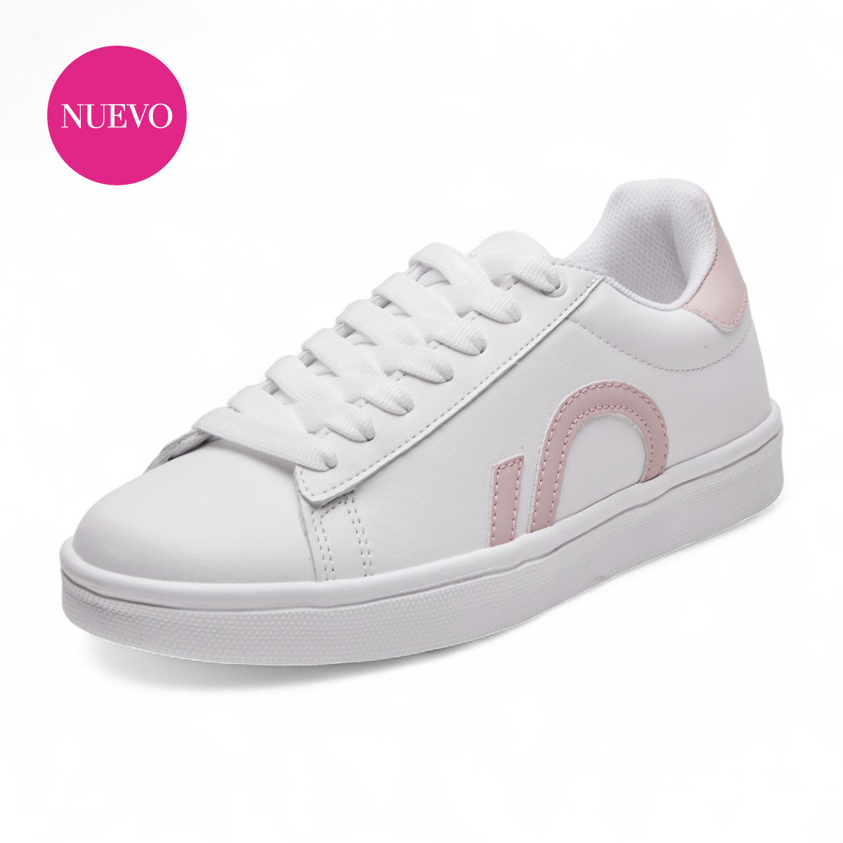 Tenis casual Bunt - 3131 Blanco / Rosa