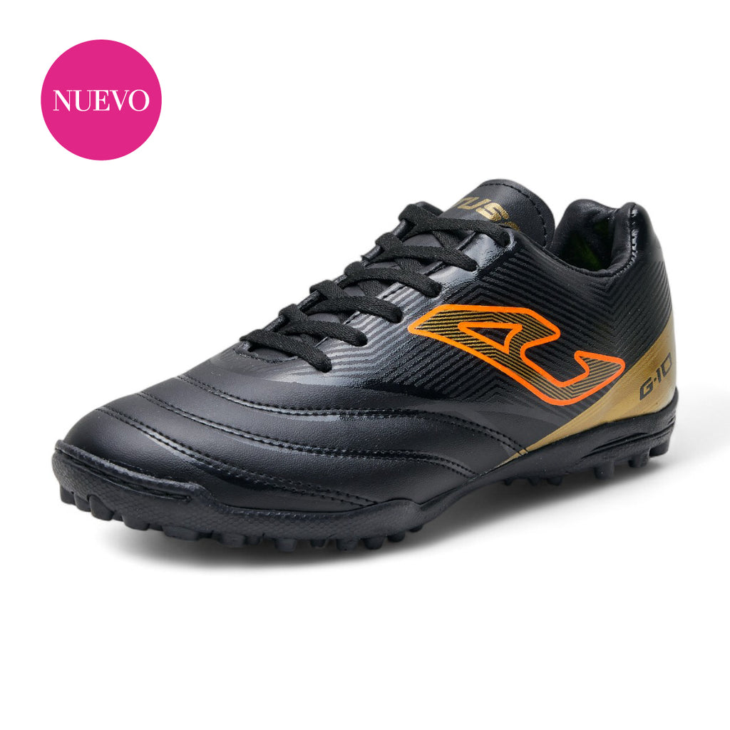 Tenis de Fútbol - 709 Negro / Oro / Naranja