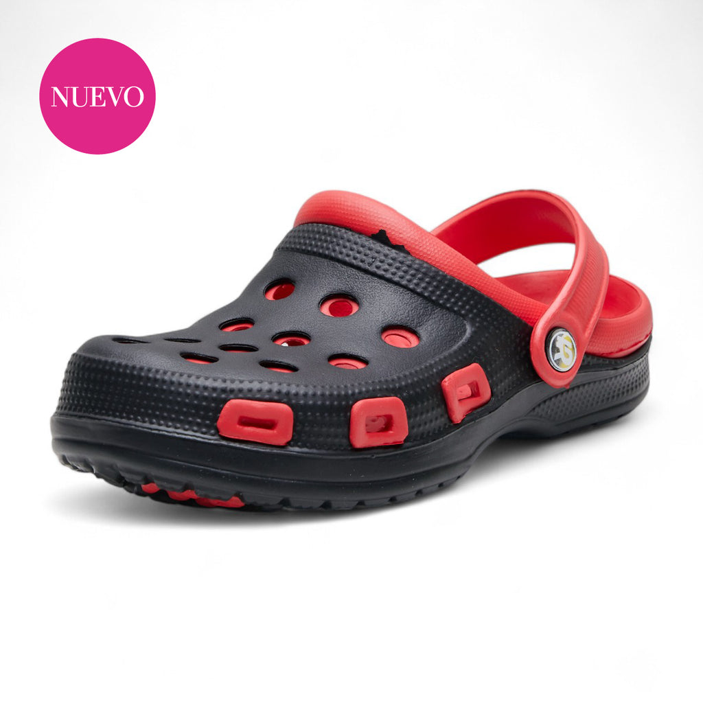 Sandalia - B-08 Negro / Rojo