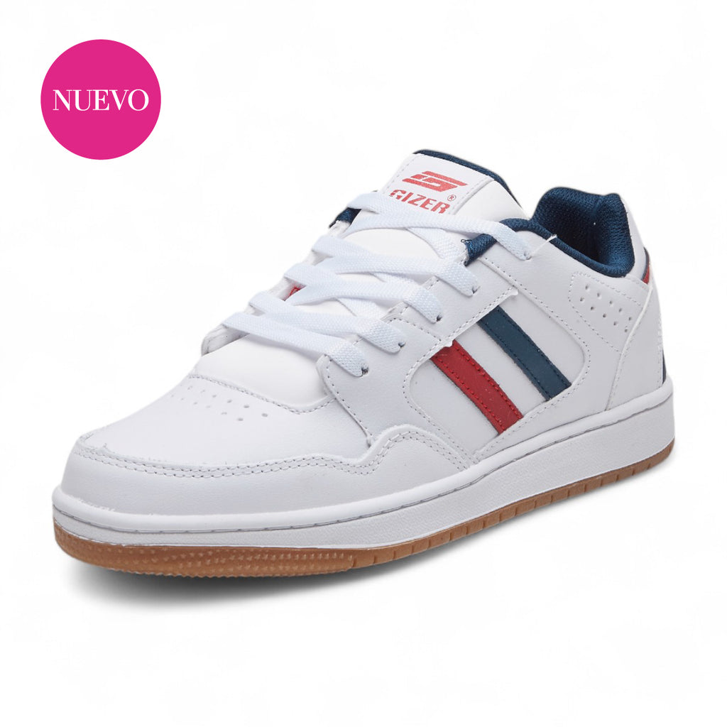 Tenis casual - 87-2 Blanco / Marino / Rojo