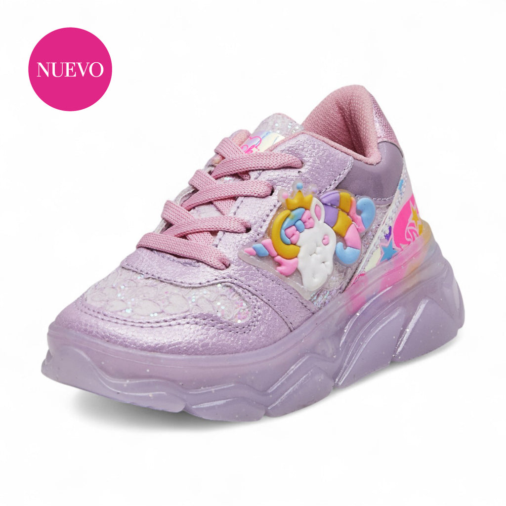 Tenis deportivo - 014-UNICORNIO Lila