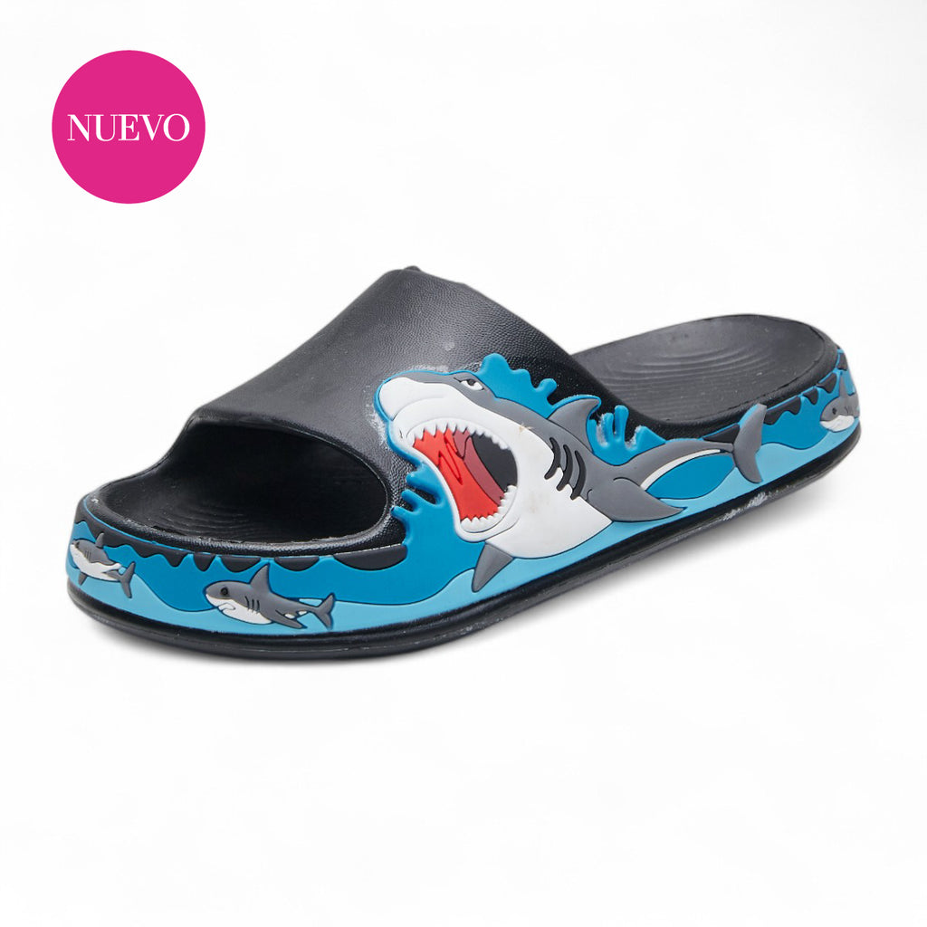 Sandalia - C-683 Negro / Azul