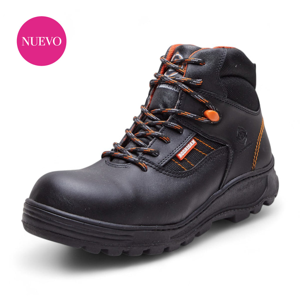 Bota industrial - Modelo 313 Negro / Naranja
