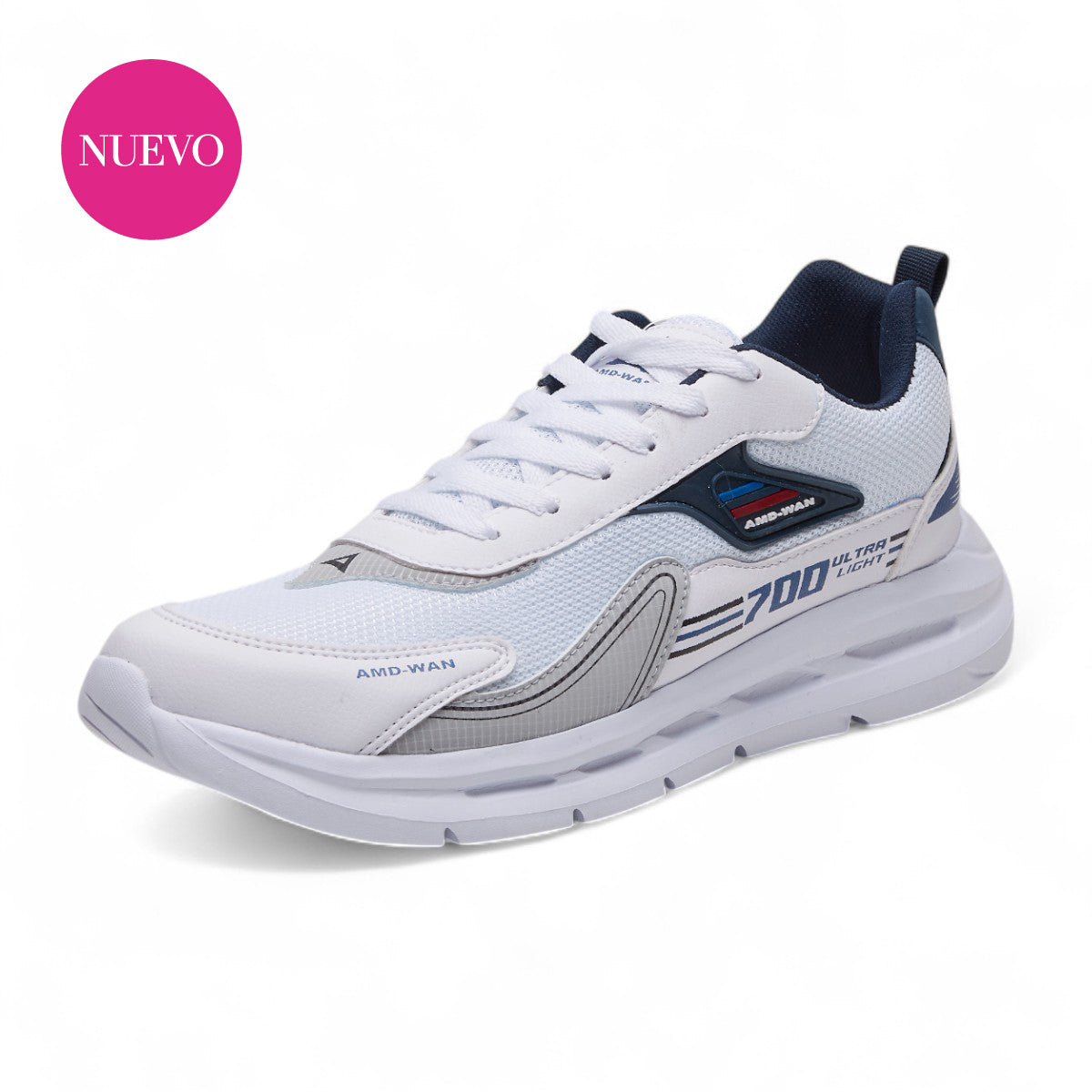 Tenis deportivo - 700 Blanco / Marino