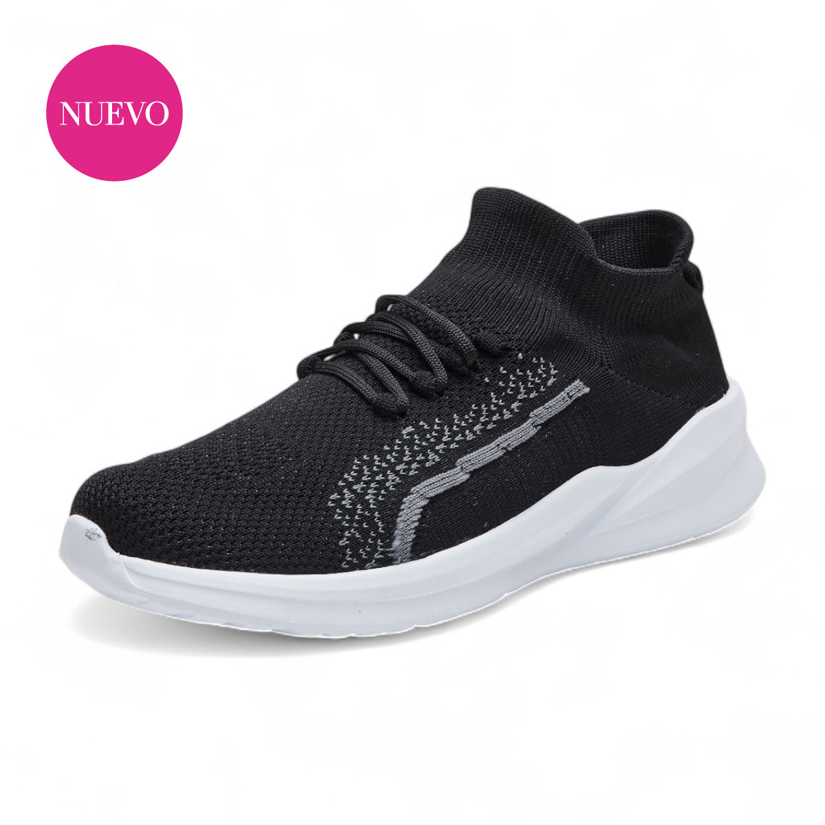 Tenis deportivo - 1007-1 Negro / Grecas