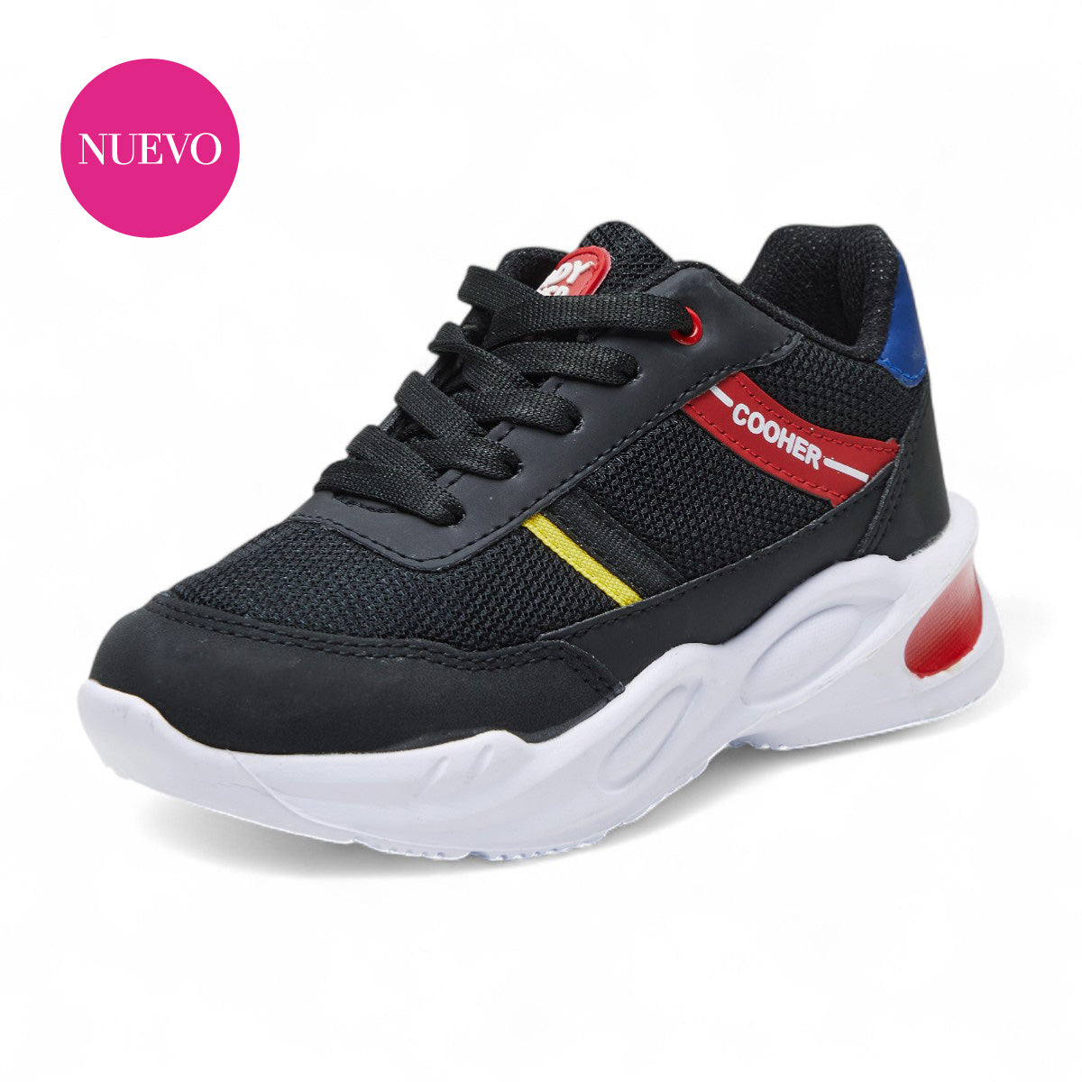 Tenis deportivo - 63 Negro / Rojo