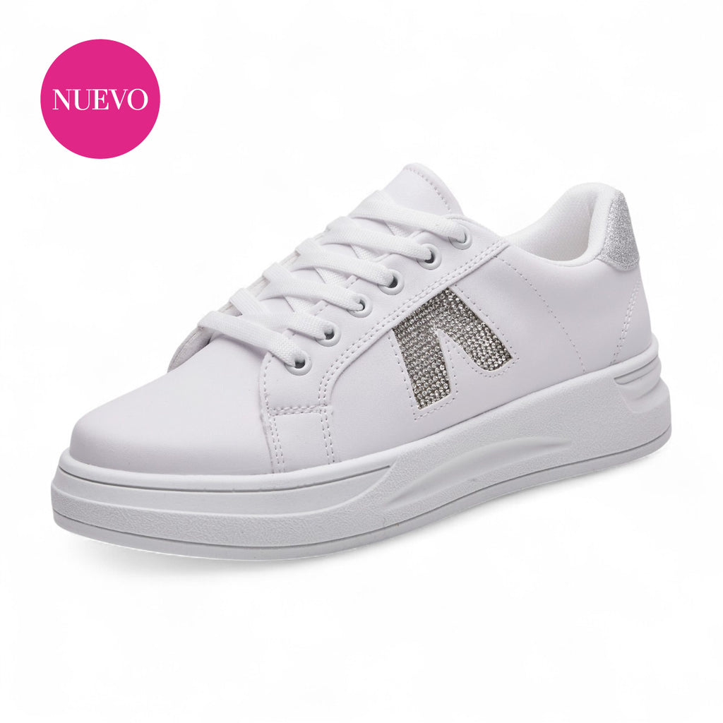 Tenis casual - VP-7000 Blanco / Plata