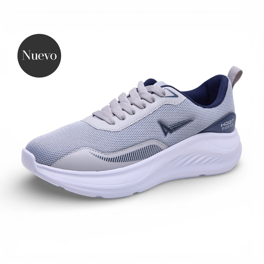 Tenis deportivo - 2070 Gris /  Marino