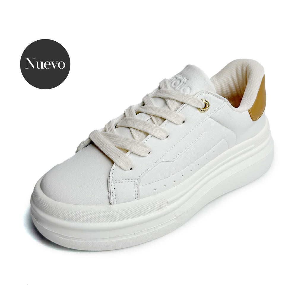 Tenis casual Capa de Ozono - 660201 Blanco / Beige