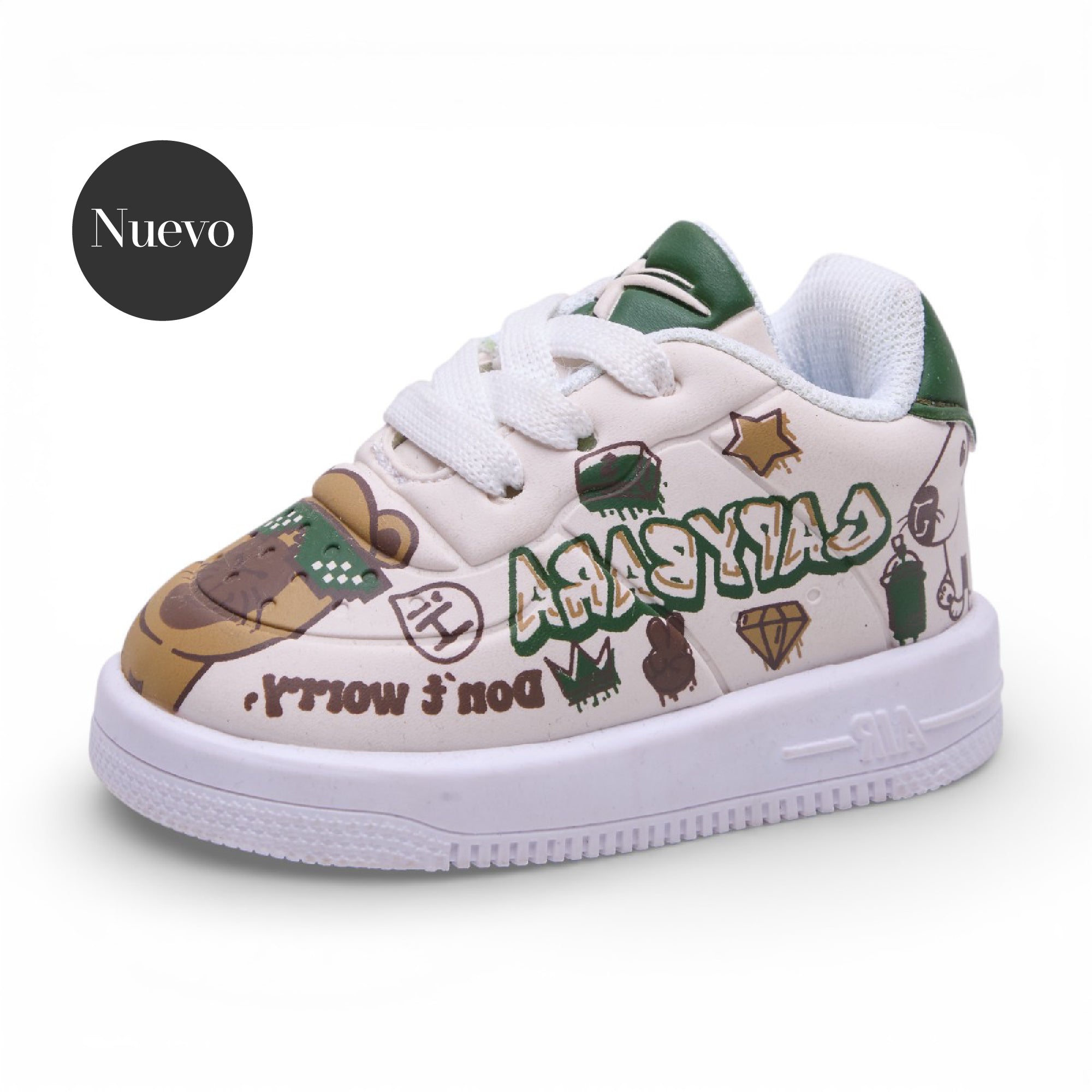 Tenis casual - BB-5415 Latte / Verde