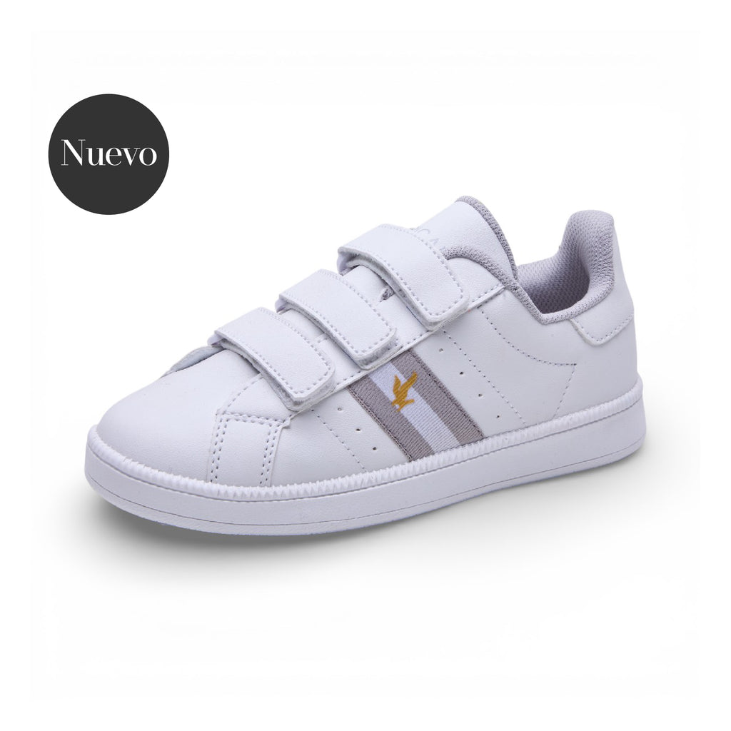 Tenis casual - 7156L Blanco / Gris