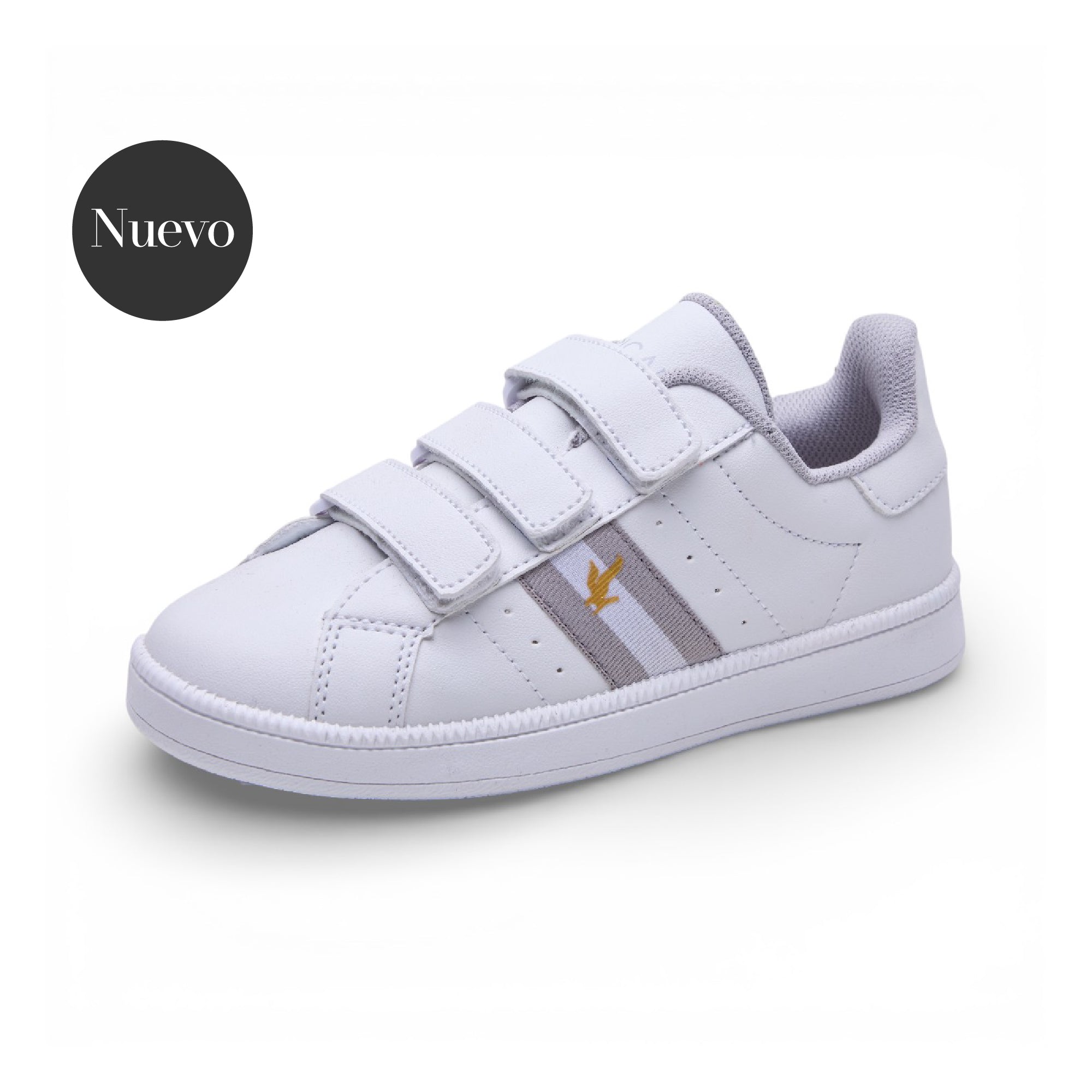 Tenis casual - 7156L Blanco / Gris