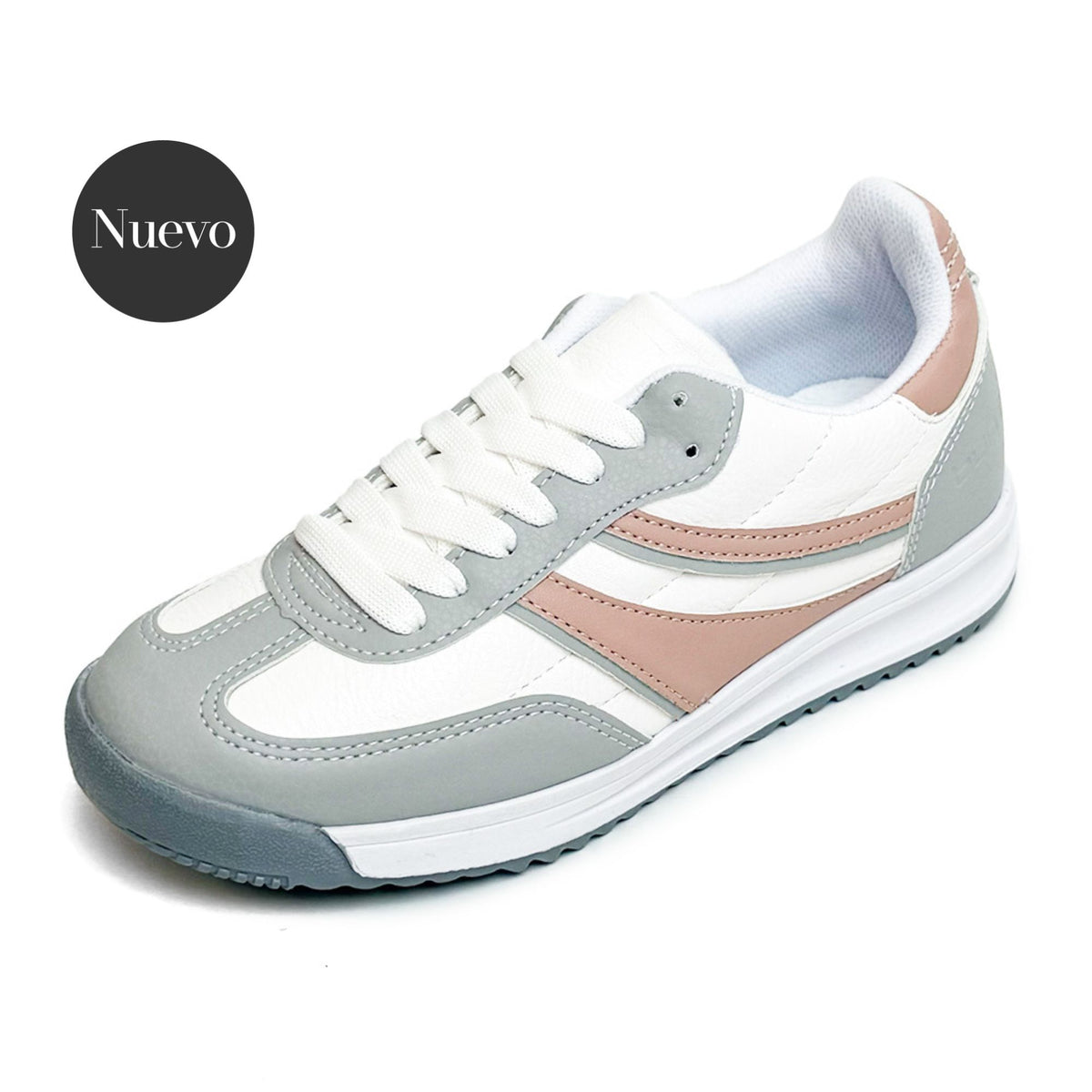 Tenis deportivo Bunt - 1191 Cemento / Blanco / Maquillaje