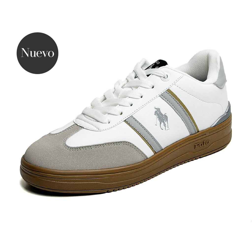 Tenis casual Polo - 4562 Blanco / Gris