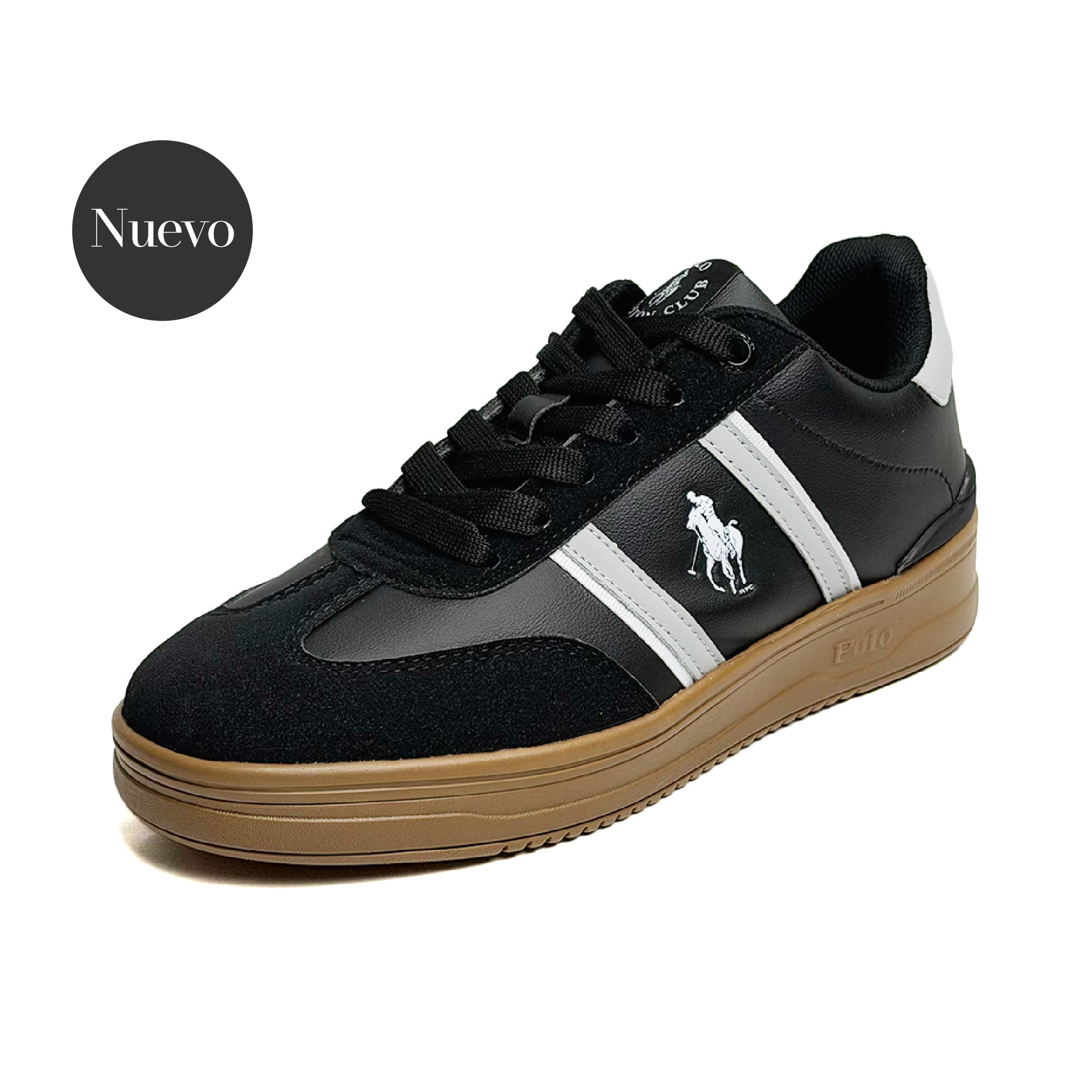 Tenis casual Polo - 4562 Negro / Gris