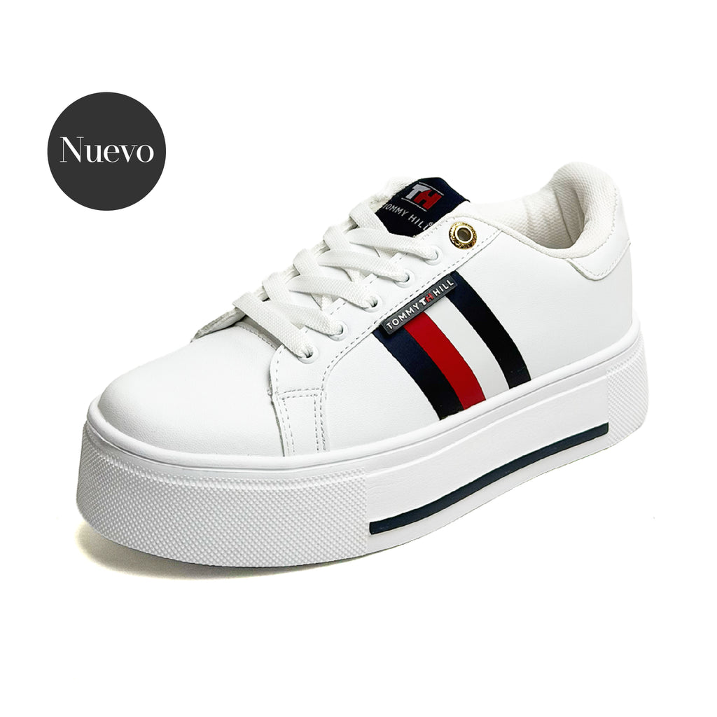 Tenis casual Tommy - 6482 Blanco