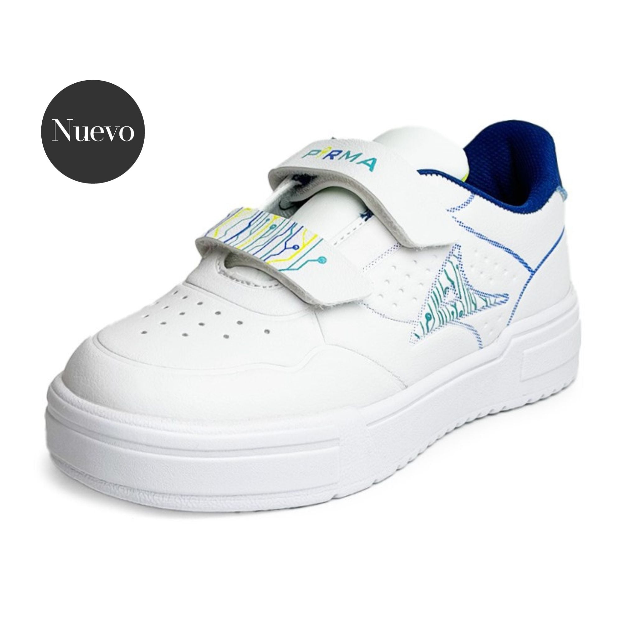 Tenis casual Pirma - 5534-4 Blanco / Azul