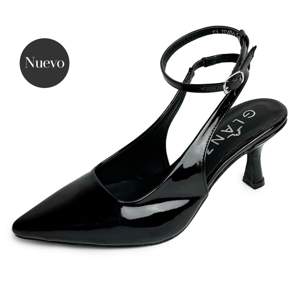 Zapatilla tacón bajo - 33163 Negro