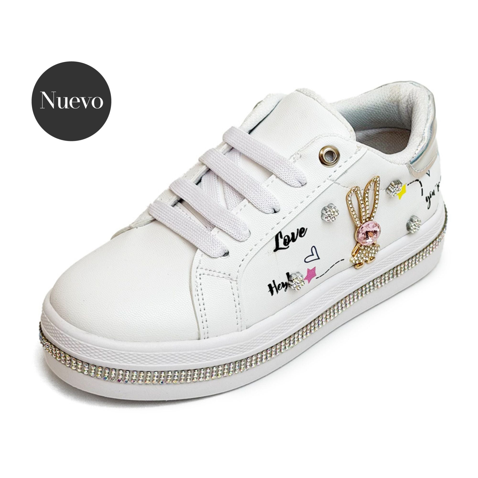 Tenis casual - 138 Blanco / Plata