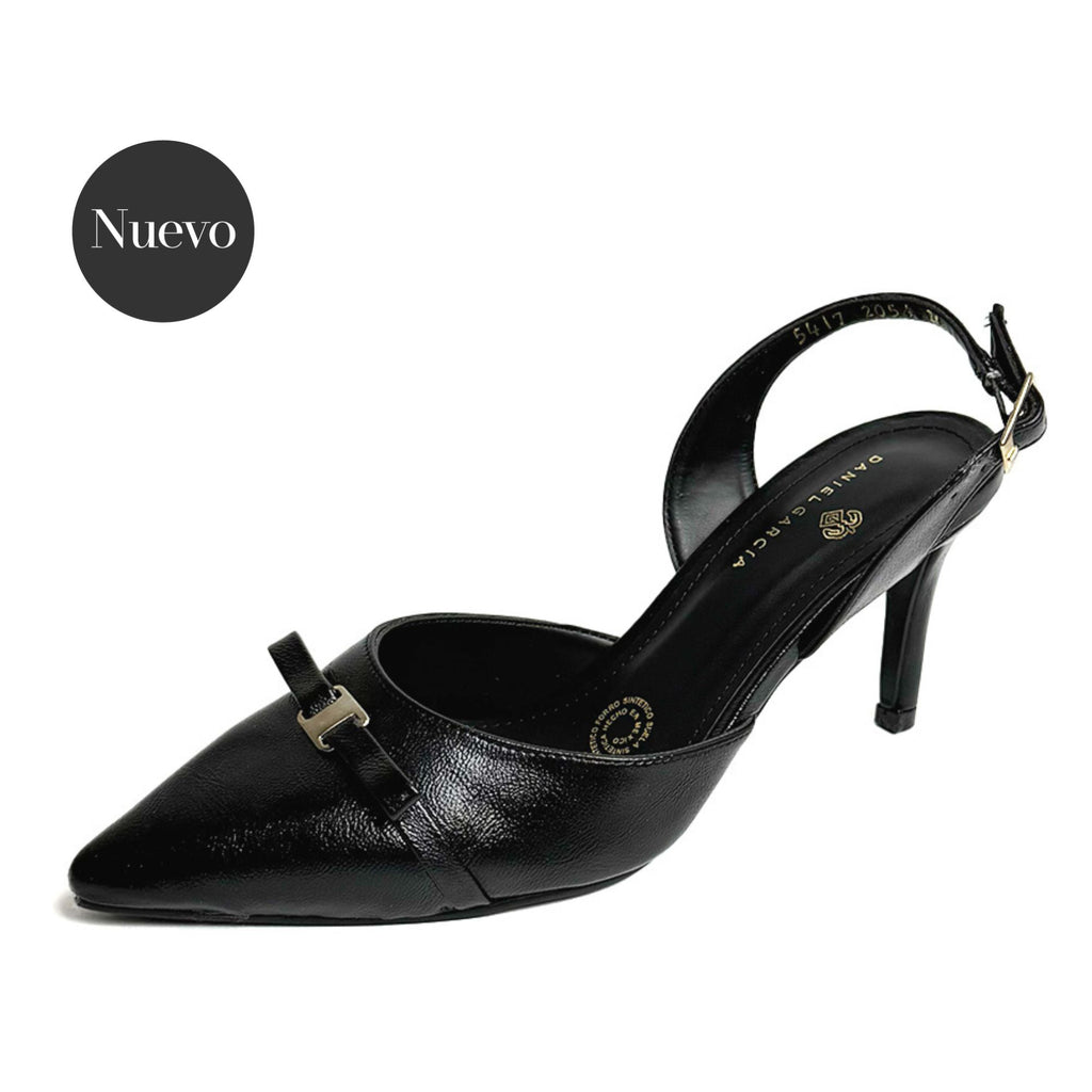 Zapatilla tacón medio Daniel García - 2056 Negro