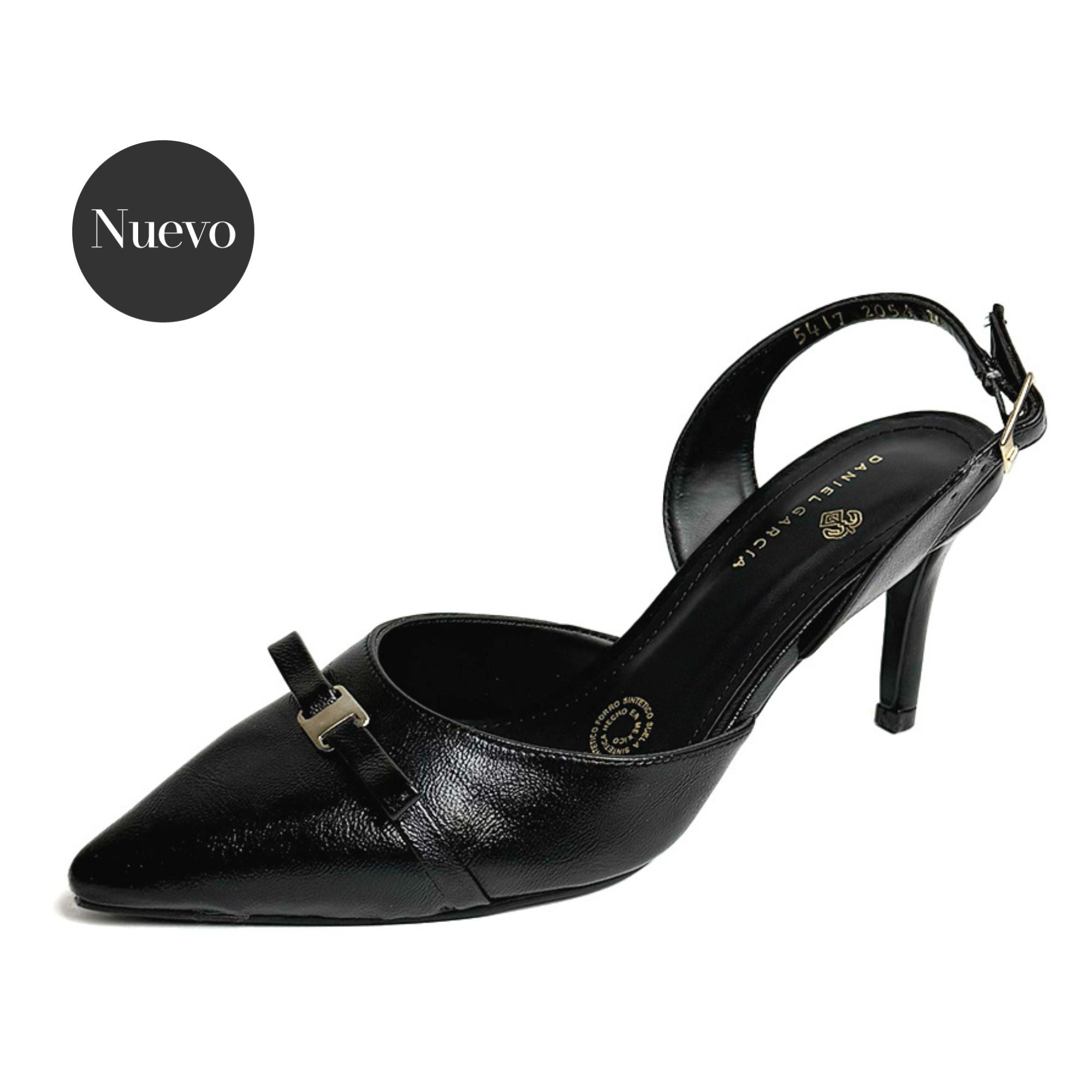 Zapatilla tacón medio Daniel García - 2056 Negro