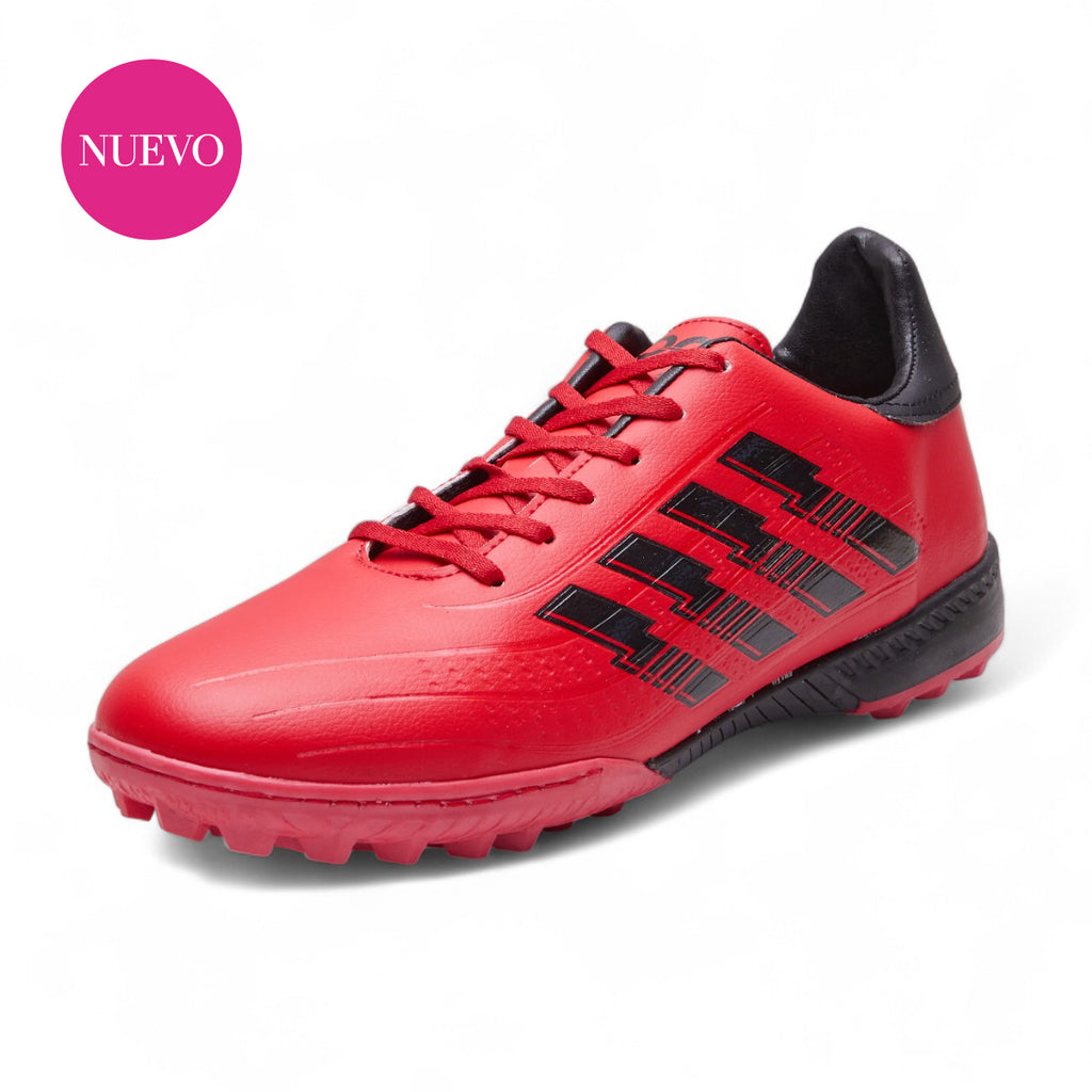 Tenis de fútbol - 01CR9 Rojo / Negro